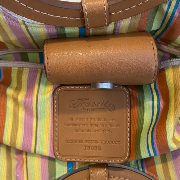 Fossil Coated Canvas and Leather Tote - Picture 16 of 16